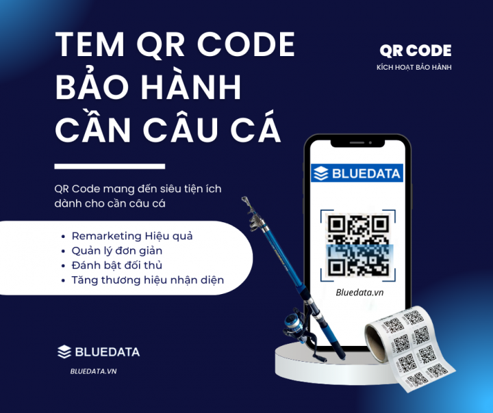 tem qr code bảo hành cần câu cá